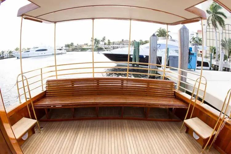 view of back of yacht